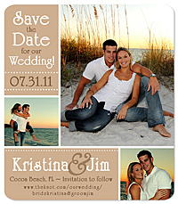 "Candy Hearts Photo" Save the Date Magnet